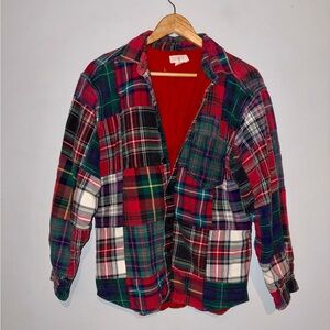 J Crew Vintage Patchwork Quilted Flannel Jacket sz S